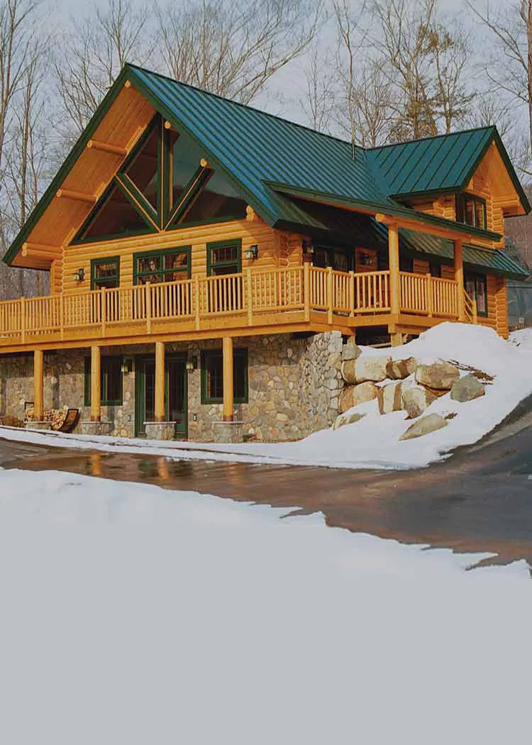 gutter and metal roof system shown on a building